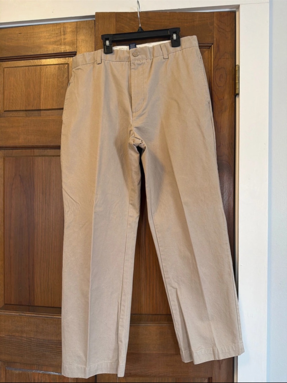 Chaps Men's Khaki Cotton Chinos - Light Tan